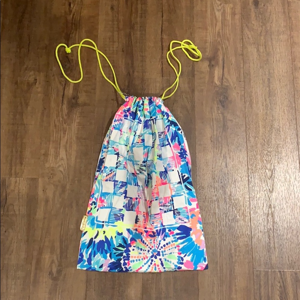 Nwot Lilly Pulitzer Draw String Chess Game Bag - image 1